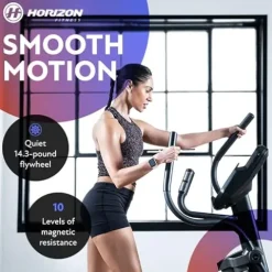 Horizon Fitness EX-59 Elliptical Trainer Exercise Machine Black