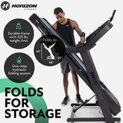 Horizon Fitness Studio Series Smart Treadmill Black