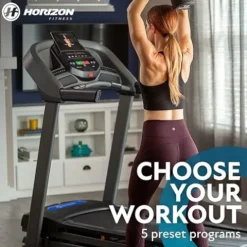 Horizon Fitness T101 Foldable Treadmill Black