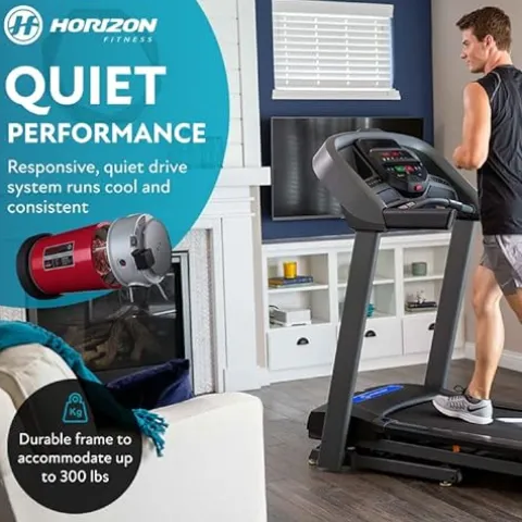 Horizon Fitness T101 Foldable Treadmill Black