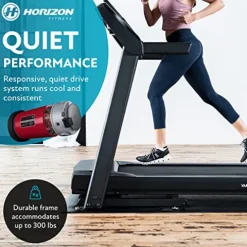 Horizon Fitness T101 Folding Treadmill Black