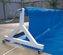 Horizon Pro Solar Cover Reel for Inground Pools White