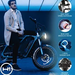 Hover-1 Pro Series Altai R500 Electric Bicycle Blue