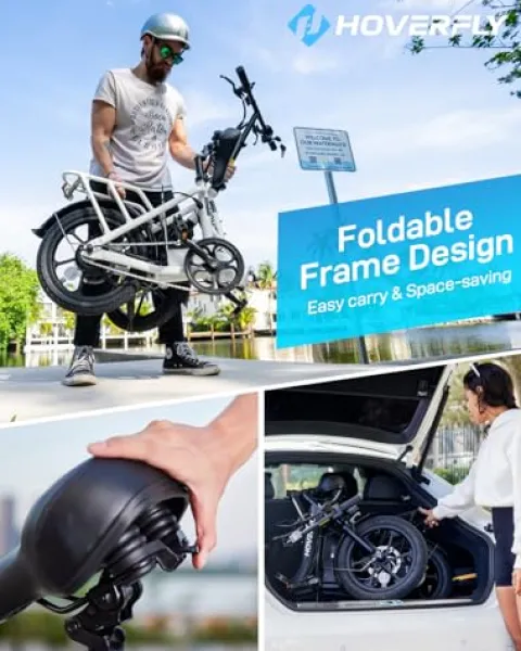 HOVERFLY H3 16″ Folding Electric Bike 500W Black