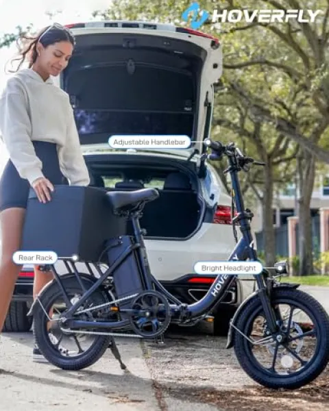 HOVERFLY H3 16″ Folding Electric Bike 500W Black