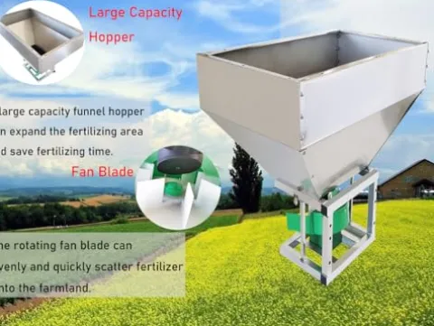 HQHAOTWU 42.3gal Electric ATV Broadcast Fertilizer Spreader