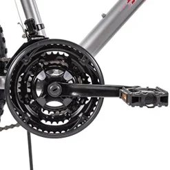 Huffy Escalate Hardtail Mountain Trail Bike – 26″ Wheel/18 inch Frame Gloss Nickel