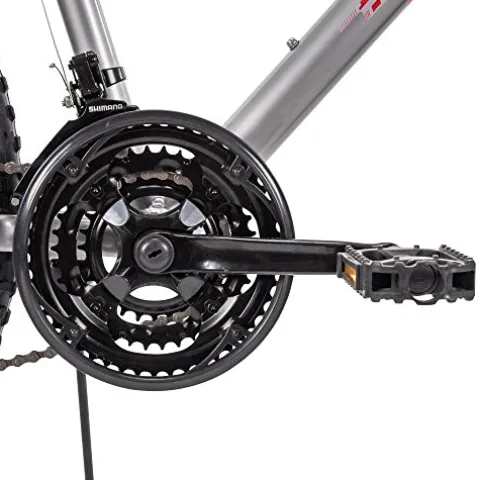 Huffy Escalate Hardtail Mountain Trail Bike – 26″ Wheel/18 inch Frame Gloss Nickel