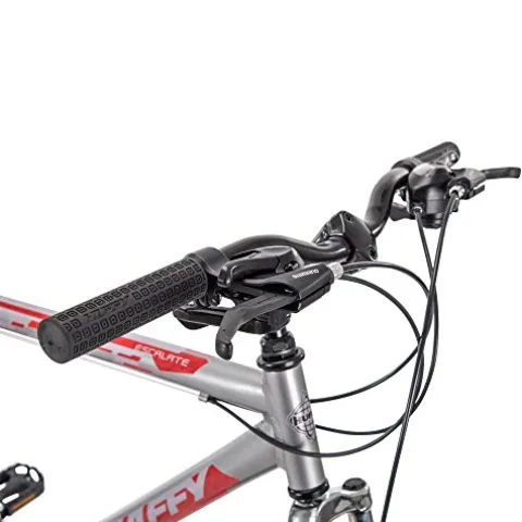 Huffy Escalate Hardtail Mountain Trail Bike – 26″ Wheel/18 inch Frame Gloss Nickel