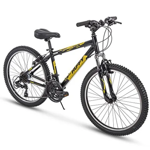 Huffy Hardtail Mountain Trail Bike Gloss Black