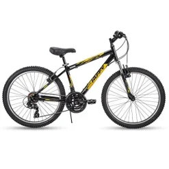 Huffy Hardtail Mountain Trail Bike Gloss Black