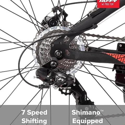 Huffy Maunga Mens Fat Tire Bike Black and Red