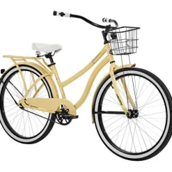 Huffy Woodhaven 26 Inch Women’s Cruiser Bike Cream Yellow
