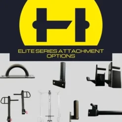 HULKFIT Elite Series Power Cage and Squat Rack Black