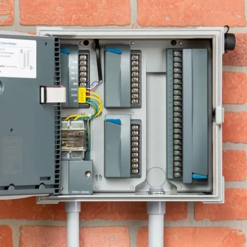 Hunter Industries HCC Irrigation Controller Hydrawise-Enabled Wi-Fi 8-Station Multicolored