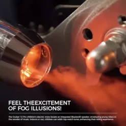 HYPER GOGO Cruiser 12 Deluxe Kids Electric Motorbike with App and Music Player Pine