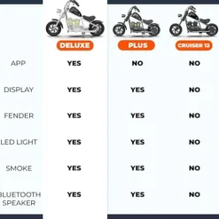 HYPER GOGO Cruiser 12 Plus Electric Kids Motorbike Pine