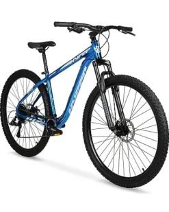 Hyper Mountain Bike 29 Inch Trail Bike with Shimano 9 Speed Shifters and Lightweight Aluminum Frame (Blue)