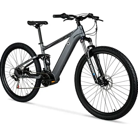 Hyper Toy Company Hyper E-Ride Electric Mountain Bike for Adults 29 Inch Matte Grey