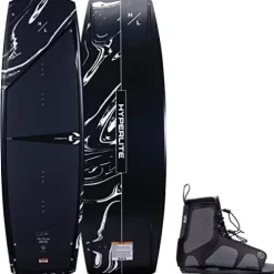 Hyperlite Cryptic Kids Wakeboard 128 W/Remix Bindings Black 128cm/(12K-2)