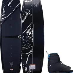 Hyperlite Cryptic Mens Wakeboard 134 W/Session Bindings Black 134cm/(4-8)