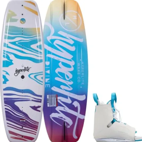 Hyperlite Divine Womens Wakeboard W/Allure Bindings White/Multi 128cm