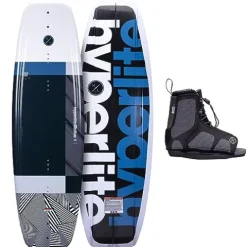 Hyperlite Motive Jr. Kids Wakeboard Package with Remix Bindings Multi-color