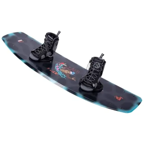 Hyperlite Murray Jr. Kids Wakeboard 127 W/Remix Bindings Black/Aqua