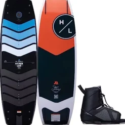 Hyperlite Murray Pro Mens Wakeboard 139 W/Team OT Bindings Black/Yellow