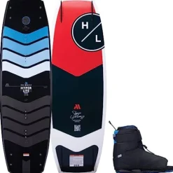 Hyperlite Murray Pro Mens Wakeboard 144 W/Session Bindings Black/Grey