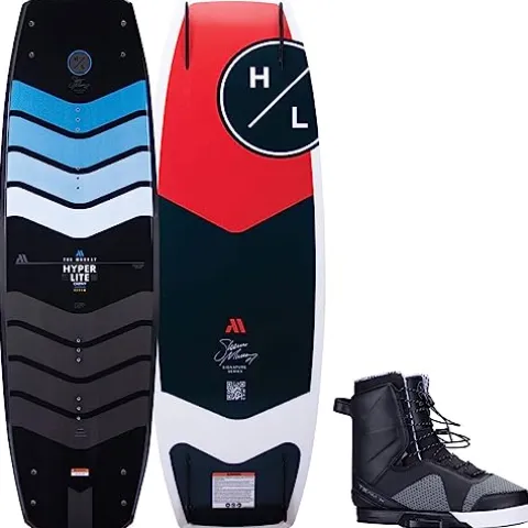 Hyperlite Murray Pro Mens Wakeboard 150 W/Team X Bindings Black/Orange