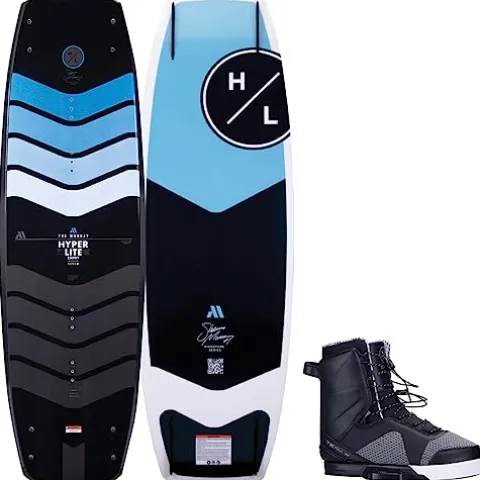 Hyperlite Murray Pro Mens Wakeboard 150 W/Team X Bindings Black/Orange