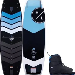 Hyperlite Murray Pro Wakeboard 134cm with Session Bindings Black/Red