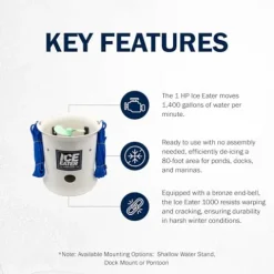 ICE EATER P1000/150 1 HP Pond Deicer with 150 ft Power Cord