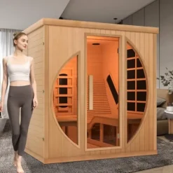 iDOTODO Far Infrared 2-Person Recliner Sauna Hemlock