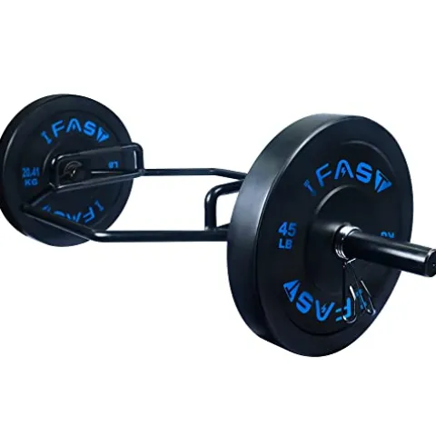 IFAST Hex Bar Weights Set Trap Bar Olympic Bumper Weight Plates Black