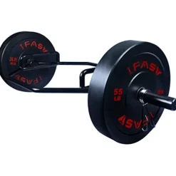 IFAST Hex Bar Weights Set Trap Bar Olympic Bumper Weight Plates Black