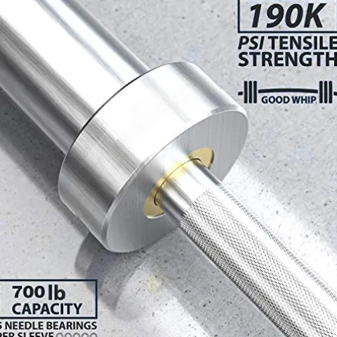 IFAST Home Gym 170LB Olympic Weight Set with 7Ft Barbell Bar, Bumper Plates – 700lb Capacity