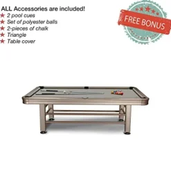 IMPERIAL Outdoor Pool Table Brown