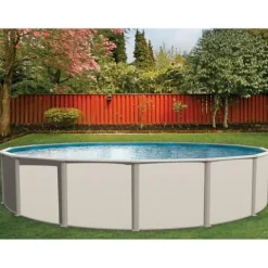 In The Swim 24′ Round Above Ground Pool Weekender Package Multi-Colored