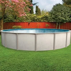 In The Swim 21′ Round Above Ground Swimming Pool – Freestyle Package – Featuring: Sand Filter, Pump System, A-Frame Ladder Multi-Colored