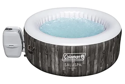 Inflatable Coleman SaluSpa Bahamas 4-Person Portable Hot Tub Blue