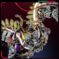 Inkist 3D Metal Chinese Dragon Puzzle Kit 2030PCS