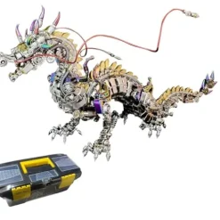 Inkist 3D Metal Chinese Dragon Puzzle Kit 2030PCS