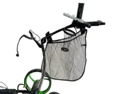 Insanity Golf Electric Golf Trolley Cart with Remote Control, Aluminum Frame, 24V 12Ah Lithium-Ion Battery – Black Cart, Silver Wheels