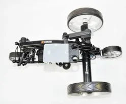 Insanity Golf Electric Golf Trolley Cart with Remote Control and Seat, Aluminum Frame, 24V 12Ah Lithium-Ion Battery, Slope Control, Active Steer Assist – Black & Orange