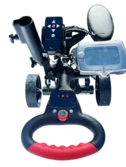 Insanity Golf Electric Golf Trolley with Remote and Seat Black and Yellow