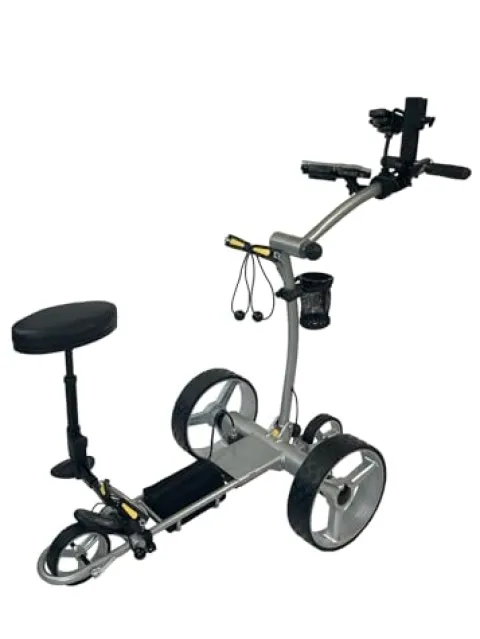 Insanity Golf PXL Electric Golf Push Cart Silver