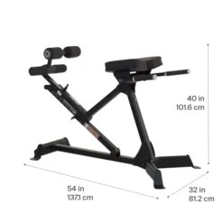 Inspire Fitness Hyper Extension/Roman Chair Black