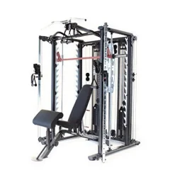 Inspire Fitness SCS Smith System Fully Loaded with Bench and Attachments – Functional Trainer Home Gym – Inspire SCS System (With Bench)